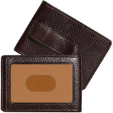 Boconi Tyler Tumbled Rock Solid 2 Fold Money Clip - Luggage Base